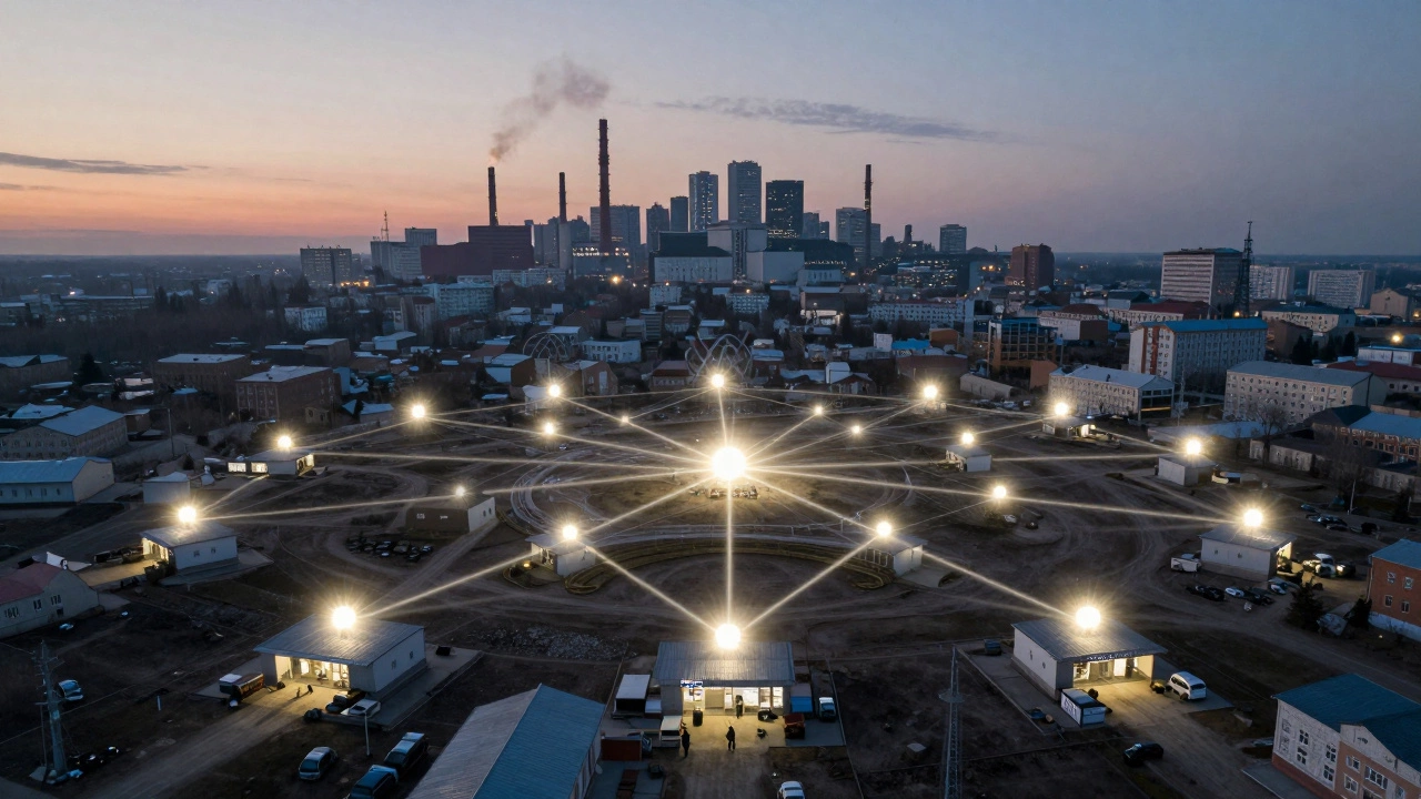 Сеть светящихся мастерских по всей России питает локальную экономику, в отличие от умирающего крупного завода.