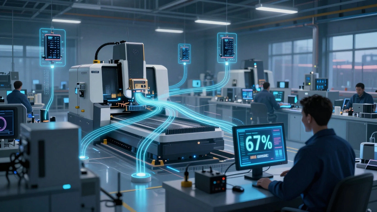 Датчики и алгоритмы связывают старые станки с цифровыми панелями управления.