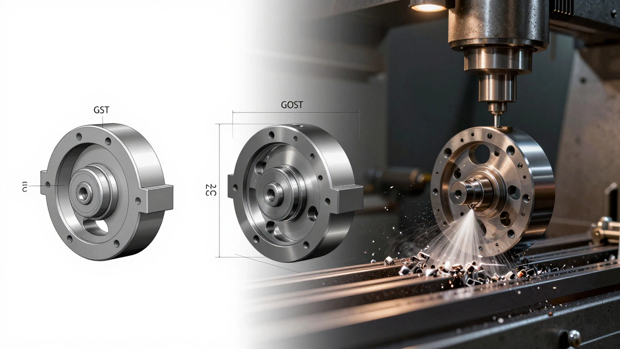 Эволюция детали: от грубой 3D-модели до готовой детали на токарном станке.