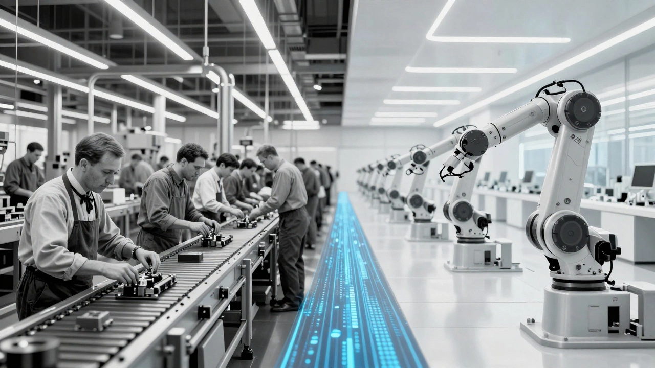 Эволюция труда: от конвейера Генри Форда к современным роботам