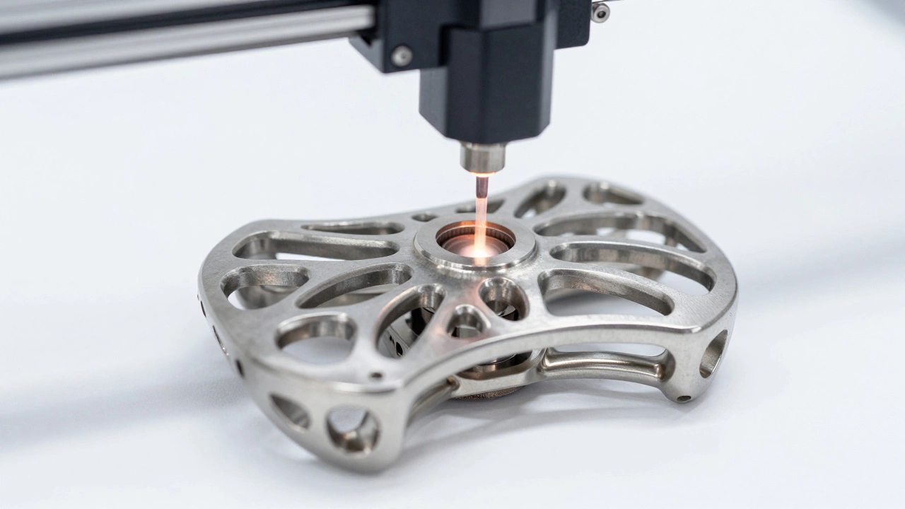 Органическая деталь, созданная с помощью генеративного дизайна и 3D-печати металлом